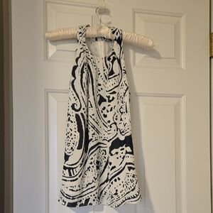 Banana Republic Monochrome Swirl Tank Top